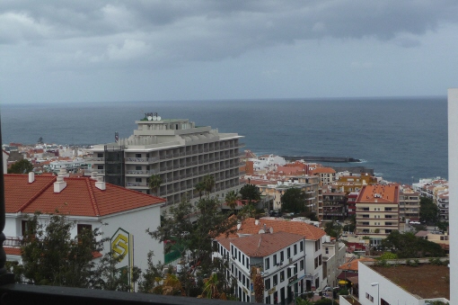 Vista al mar desde el balcón