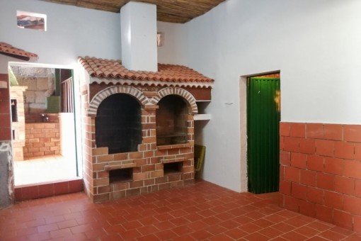 Área de barbacoa separada 