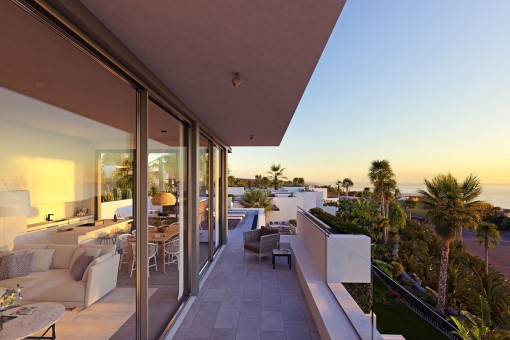 Apartamento moderno con 1 dormitorio en el campo de golf en Tenerife Sur