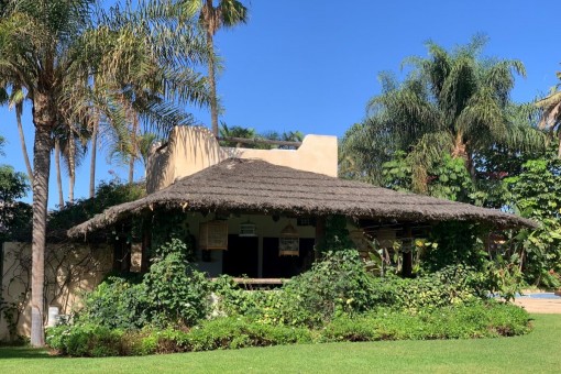 Acogedora zona de estar exterior