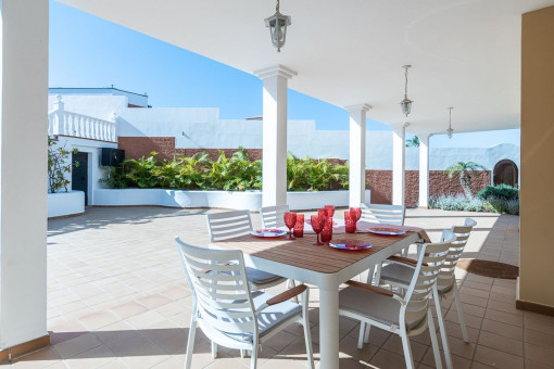 Comedor en la terraza