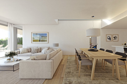 Salón, comedor y cocina