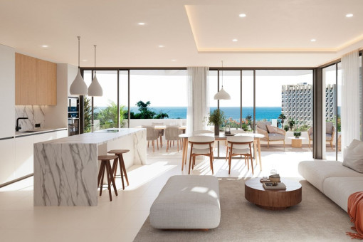 Salón y cocina